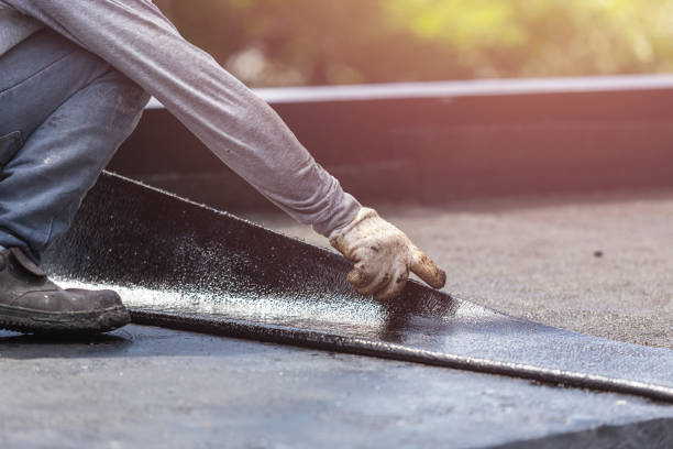 Professional Emergency Waterproofing technician working in Media, PA